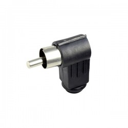 Macho coaxial RCA Acodado...