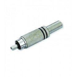 RCA MACHO NIQUELADO NEGRO