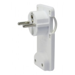 Clavija Schuko acodada...