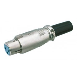 Conector XLR 4 pin macho...
