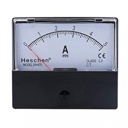 Voltimetro de Panel 0-5A DC...