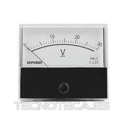 Voltimetro de panel 30V  DC...