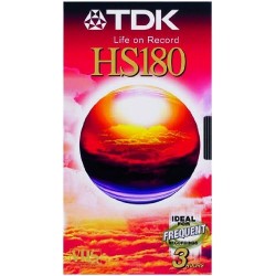 TDK HS-180 cinta video VHS